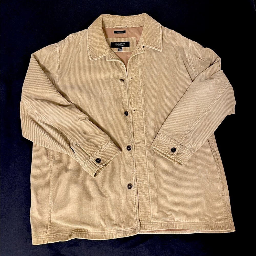 VINTAGE Corduroy Claiborne Jacket Coat XXL
